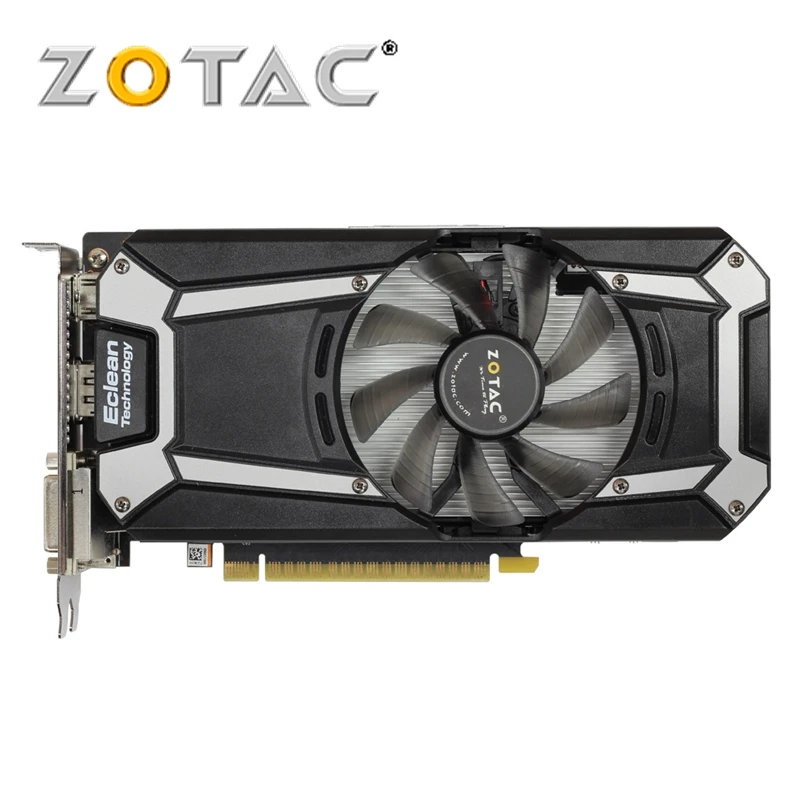 Оригинальные видеокарты ZOTAC GTX750-1GBD5 Thunder Edition PA 128Bit GDDR5 видеокарты GPU карта GTX750 1G D5 750-1GB б/у