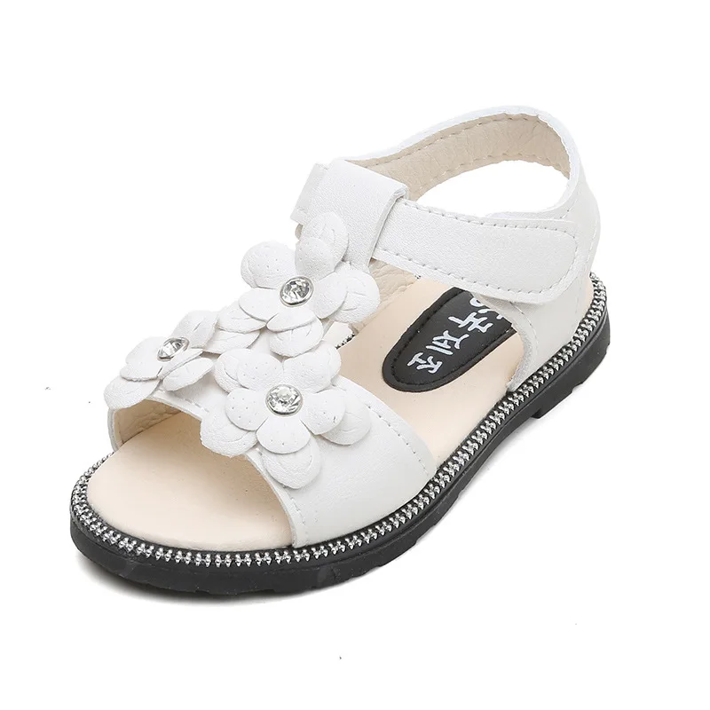 

Baby Girls Flower Sandals girl sandals Toddler Infant Kids Leather Floral Princess Shoes Beautiful Sandals Size 21-30