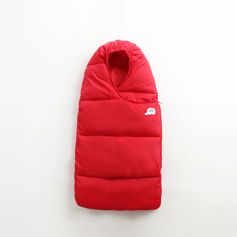 От 0 до 2 лет спальный мешок для малышей, теплые утолщенные конверты для новорожденных, детское одеяло для коляски, зимний спальный мешок - Цвет: Красный