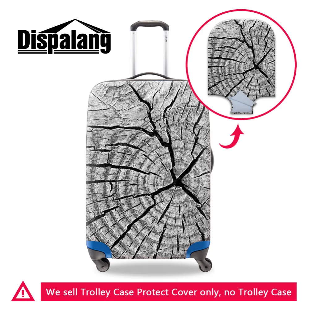 

Dispalang Luggage Protective Cover For 18 to 30 inch Trolley Case Elastic 3D Wood Print Suitcase Covers Mens Travel Accessories