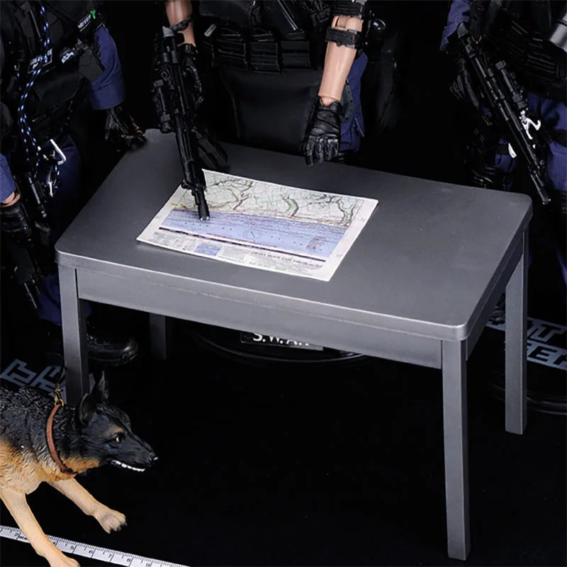 

1/6 Scale Scene Accessories Desk Table Folded for 12" Action Figure Soldier Doll Table Model Mini Furniture Prop Accessories