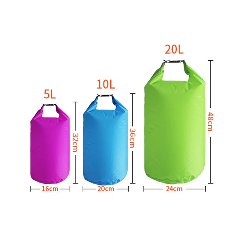 10L 20L bolsa seca impermeable paquete saco natación Rafting kayak río Trekking flotante vela Canoing bote resistencia al agua 10L 20L bolsa seca impermeable paquete saco natación Rafting kayak río Trekking flotante vela Canoing bote resistencia al agua