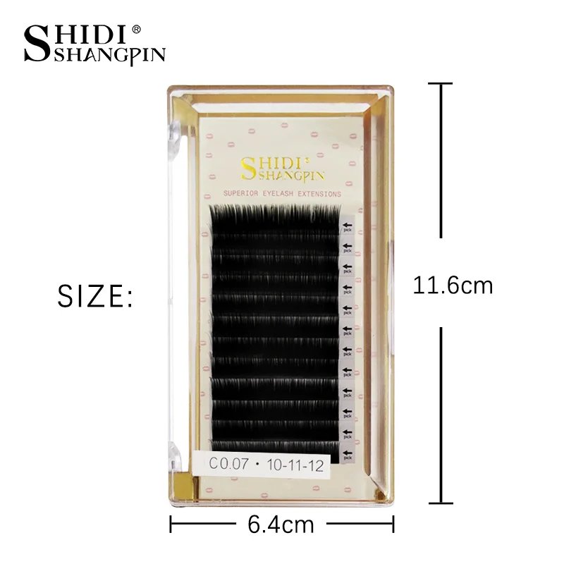 SHIDISHANGPIN 12Rows/Case Individual Mink Eyelashes Natural Long Eyelash Extension B/C/D Curl Make Up Mink Individual Lashes SHIDISHANGPIN 12Rows/Case Individual Mink Eyelashes Natural Long Eyelash Extension B/C/D Curl Make Up Mink Individual Lashes