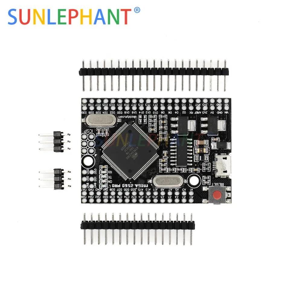 Mega 2560 PRO CH340G/ATmega2560-16AU со штыревыми разъемами совместимыми с | Электронные