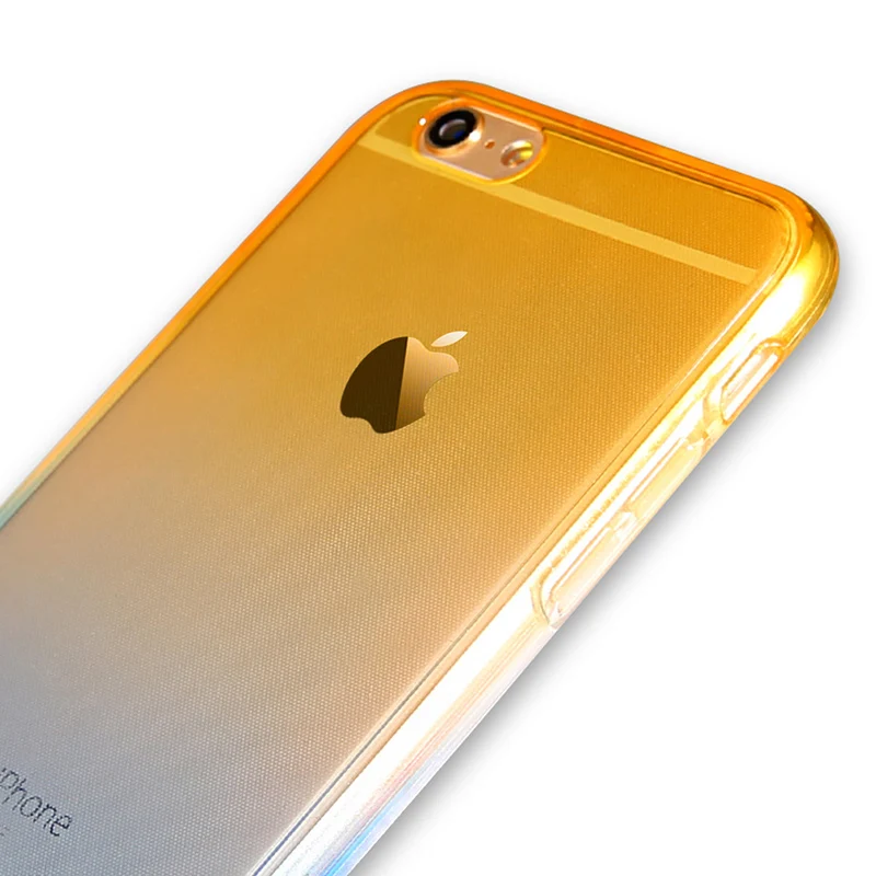 KEFO 360 Full Protective Case For Iphone X 10 8 Plus Gradient Color Silicone Cover For Iphone Iphone 5S SE 6 6S 7 8 Plus Coque (11)