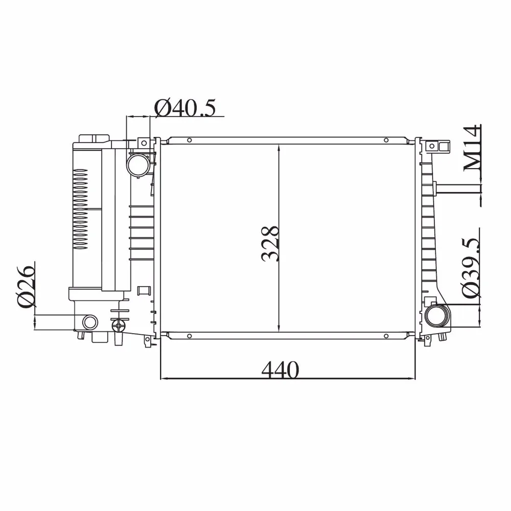Автомобильный радиатор для BMW 3er Кабриолет купе Touring 5er 318 90 M20 MT E34 E30 E36 316i 318is 320i 323i 2,5 325i 328i 1719303 171305