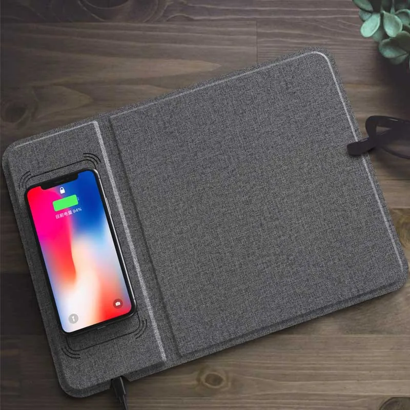 

Multifunction Game Mousepad Ultra-thin with Wireless Charger 5/10W for Phone SL@88