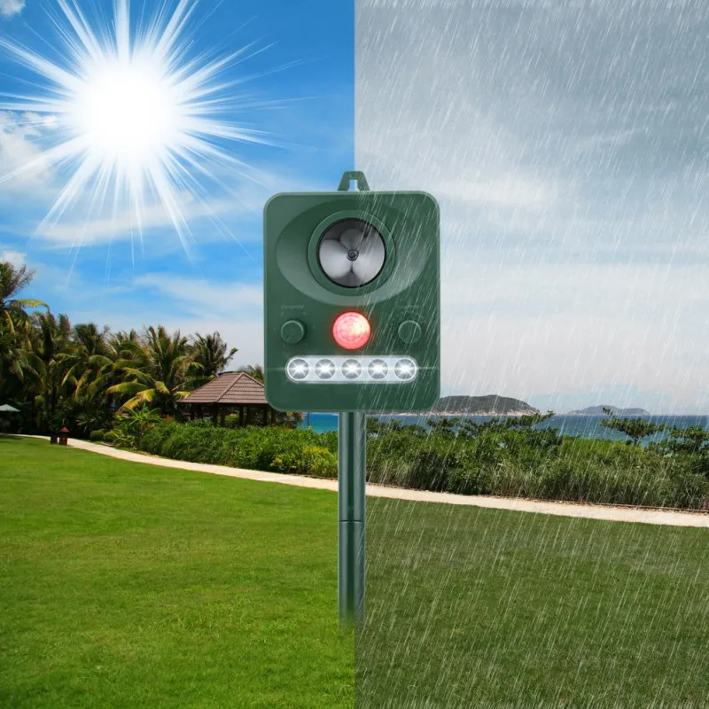 

RC-512 Solar Power Ultrasonic Gopher Mole Snake Mouse Pest Reject Repeller Control For Garden Yard