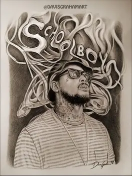 

052 ScHoolboy Q - Quincy Matthew Hanley Hip Hop Music Stars 14"x19" Poster