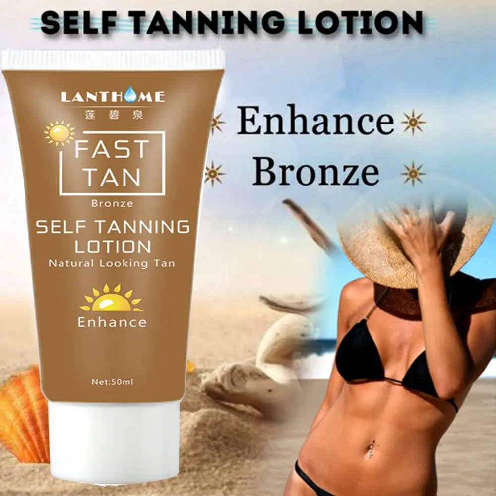 

1 PC Hot Sale Unisex Effective Self Sunless Tanning Enhance Lotion Bronze Moisturizing Cream Ideal For Body&Face 50ml