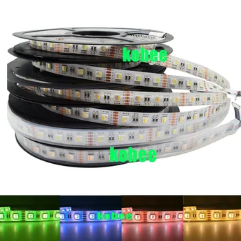 

5m RGBW RGBWW 5050 Led Strip Light DC 12V 4 in 1 Led Waterproof Non Waterproof 60led/m indoor outdoor home decoration