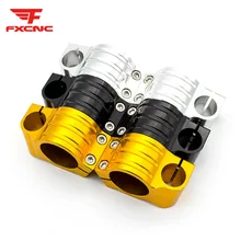 7/" 22 мм Универсальный CNC черный мотоцикл Обычная Вилка Ручка Руль клипоны зажим на головках аксессуары FXCNC