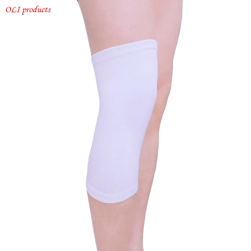 

Nylon four-way elastic warm compression nylon white knitted knee brace support protector free shipping #ST6808