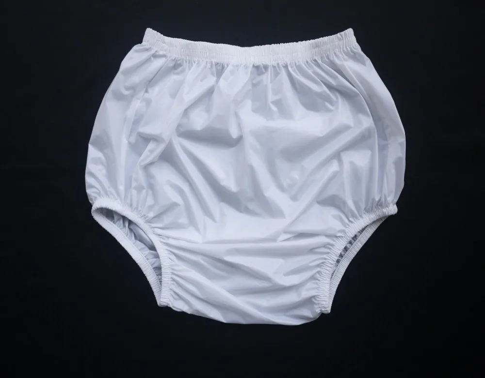 

ABDL Haian Adult Incontinence Pull-on Plastic Pants Color White 3 Pack