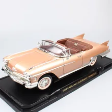 Niños 1/18 escala lujo Vintage GM 1958 Cadillac Eldorado Fleetwood Biarrotz convertible Diecast & vehículos coches juguetes modelos