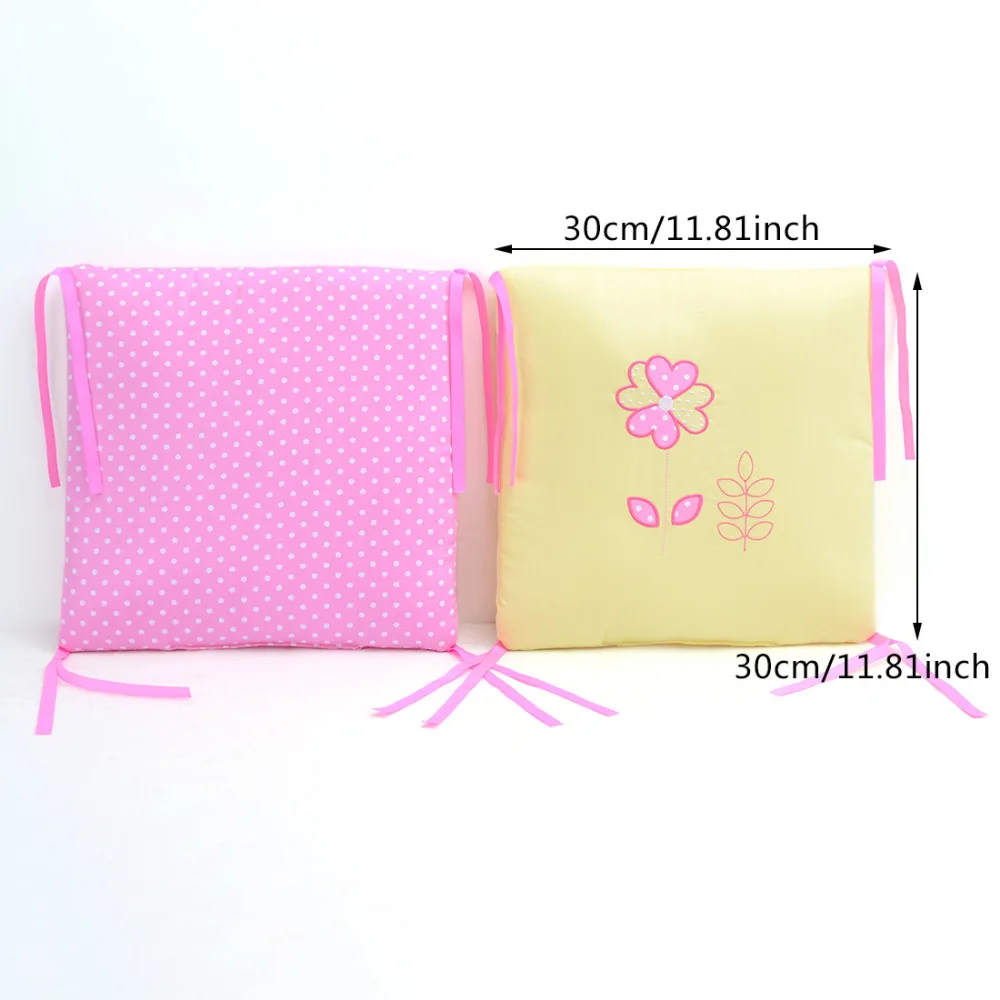 6Pcs/Lot Infant Bed Cot Bumper Baby Bed Bumper Bed Protector Breathable Baby Crib Protector Cushion Toddler Bedding Supplies