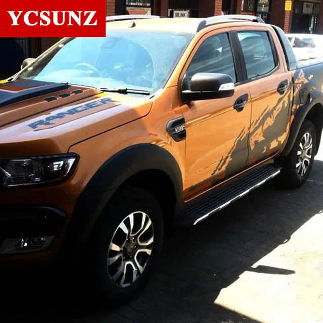 2016,2018 Fender Fusées Pour Ford Ranger 2017 T7 Fender Accessoires Noir Garde,Boue