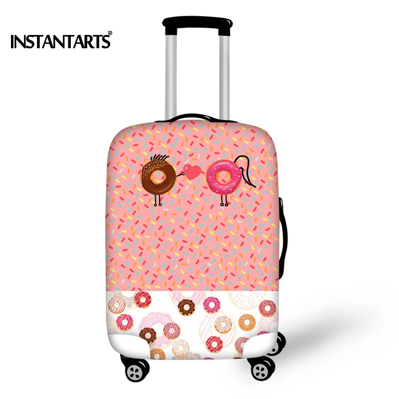 INSTANTARTS Pink Candy Color Pattern Luggage Protective Covers