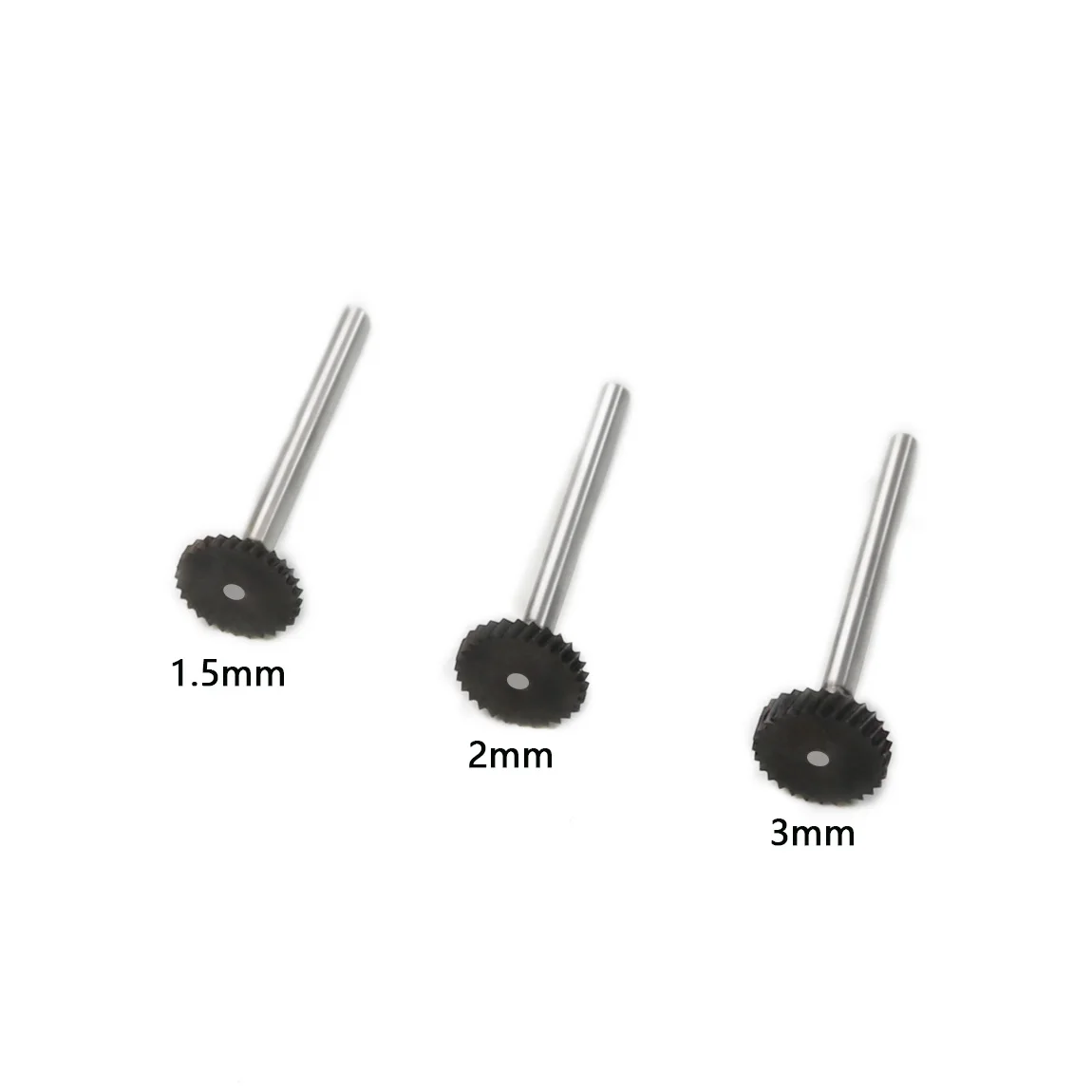 

3mm Shank 12x1.5/2/3mm Wheel Tungsten Carbide Rotary File Cutter Tool Cutting