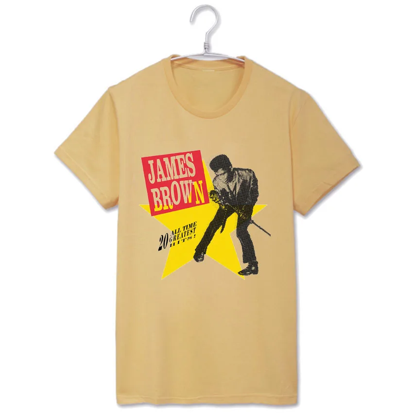 james brown singing tee shirt short sleeve t shirt vintage funk fashion
