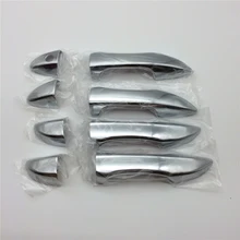 8 unids ABS Cromado Cubierta de la Manija de la Puerta Lateral Del Coche Styling Trim Pegatinas En Forma para Toyota Corolla 2014-2016Car Accessary