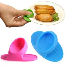 Термостойкие рукавицы для микроволновой печи, противоскользящие изолированные перчатки, защита для пальцев, кухонные принадлежности