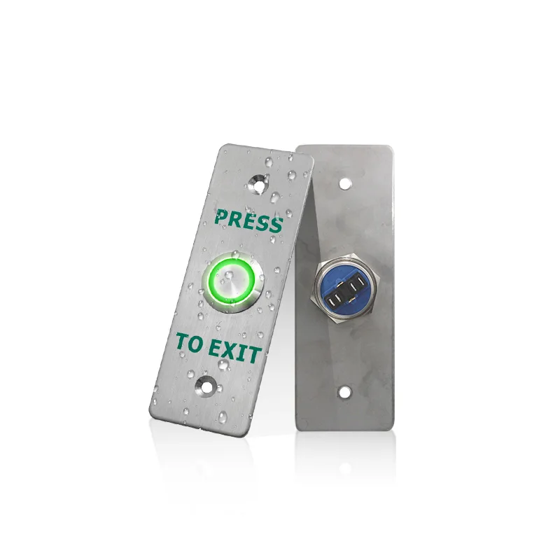 

NO NC LED backlit Stainless Steel Panel Door Release Push Exit Button use for Access Controller System