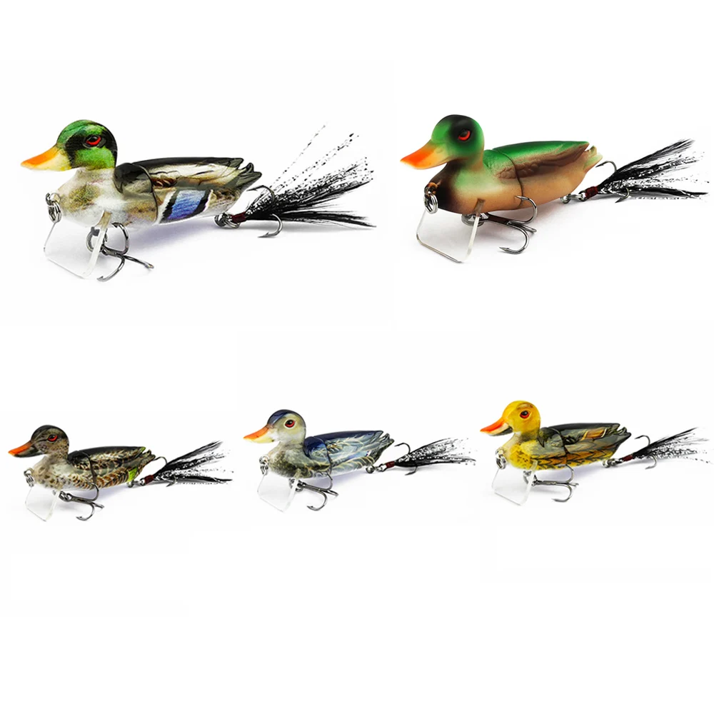  3D Simulation Duck Fishing Lure Baits Swim Baits Fishing Tackle Tools with Hooks Fishing Tackle Flo