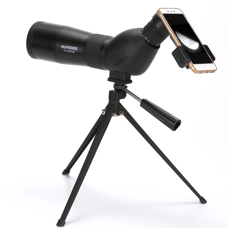 

HUANDEE 15-45X60 Monocular Telescopes Spotting Scope Telescope Zoom Waterproof Spotting Scopes For Hunting Telescope with tripod