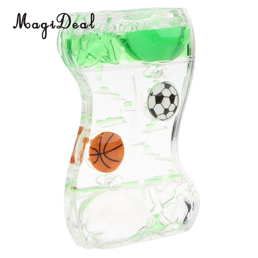 Floating Color Mix Illusion Whale Ball Floating Oil Hourglass Liquid Motion Toy Bubble Timer Desk Gadget