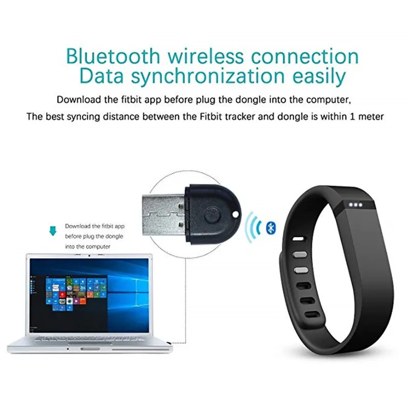 Беспроводной usb приемник Bluetooth для Fitbit ONE/Flex/Zip/Charge/Force/Charge HR/Surge/Blaze/Alta