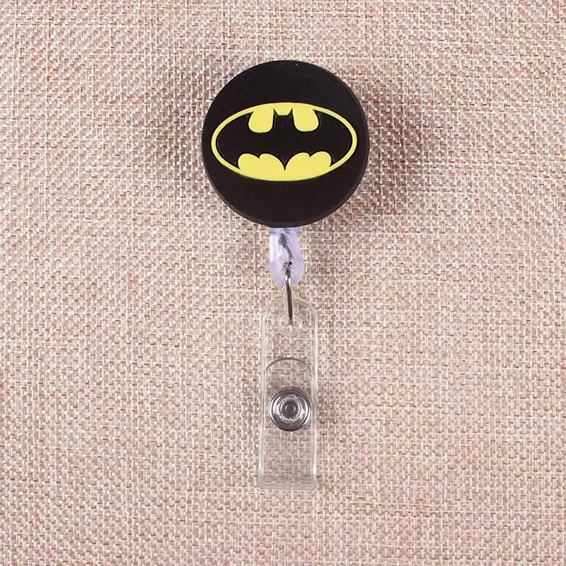 9 Color Styles Man Boy Hero Clown Retractable Soldiers Cartoon Badge Card Holder Reel Nurse Exhibition Enfermera Name Card Chest