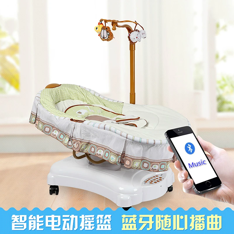Musical Baby Cradle Electric Shaking Crib Baby Sleeper Artifact BB Bed