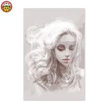 Картина по номерам с изображением произведений искусства по номеру Серый Белый фотографии девушки по номерам картина с женщиной по номерам девочка