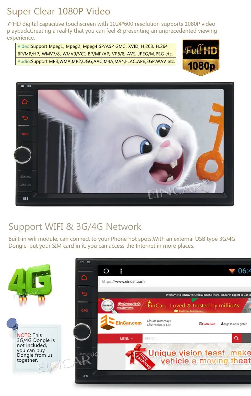 Best Android 7.1 Octa Core 2GB 32GB 2 Din GPS Car Audio with Radio Receiver Bluetooth 7 Inch Touch Screen Support Wifi AM/FM DVR OBD2 5