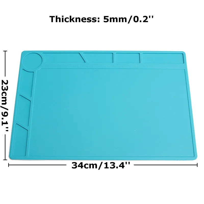 

1pc Special for DM01 Microscope 34x23cm Heat Resistant Silicone Pad Desk Mat Maintenance Platform Heat Insulation