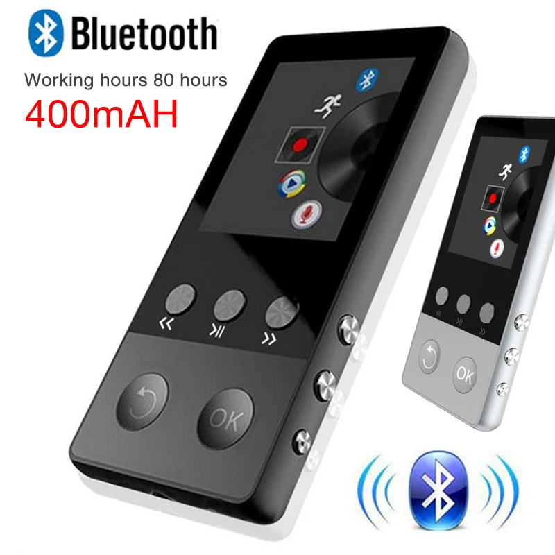 Bluetooth MP4 Player 8GB 1.8 Inch Screen FM Radio E-book Audio Video Player Gift