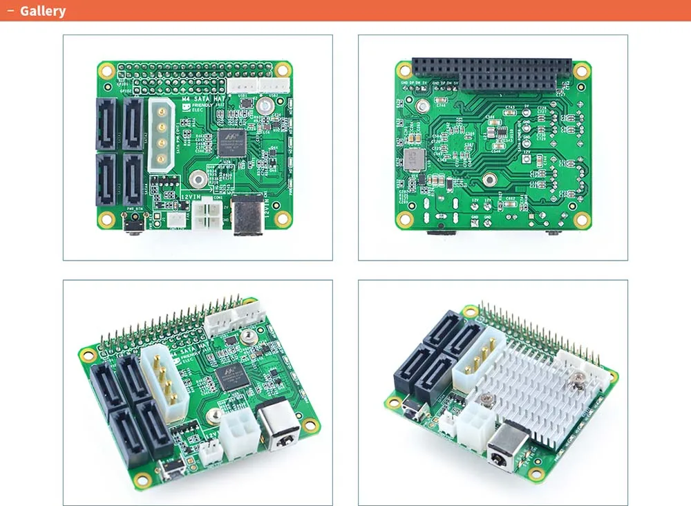 4x SATA шапка для NanoPi M4