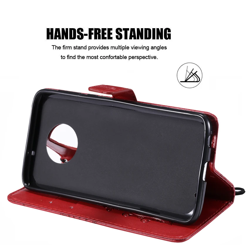 3D Flip Leather Wallet Stand Phone Case For Motorola Moto G6 Plus G5S G4 E4 C Plus E5 Z3 Play Z Force G2 Phone Cover w Card Slot (1)
