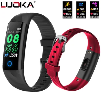 

LUOKA Heart Rate Fitness Smart Bracelet IP68 Waterproof Blood pressure oxygen Monitor Color Screen Activity Tracker Smart Band