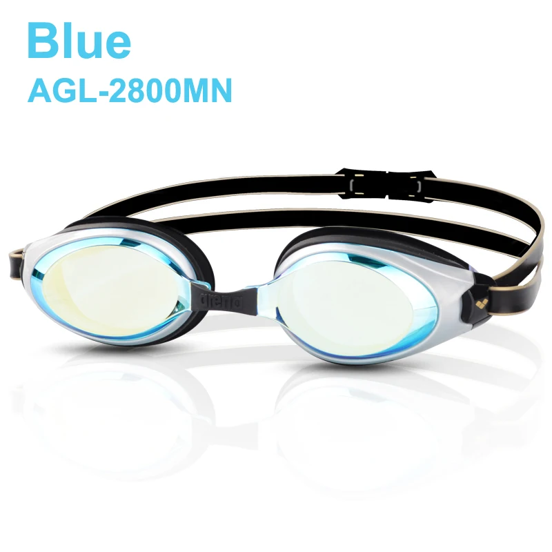 Arena Профессиональные противотуманные УФ водонепроницаемые очки для плавания с красочным покрытием для мужчин очки для плавания Очки для отдыха AGL-2800MN - Цвет: Синий