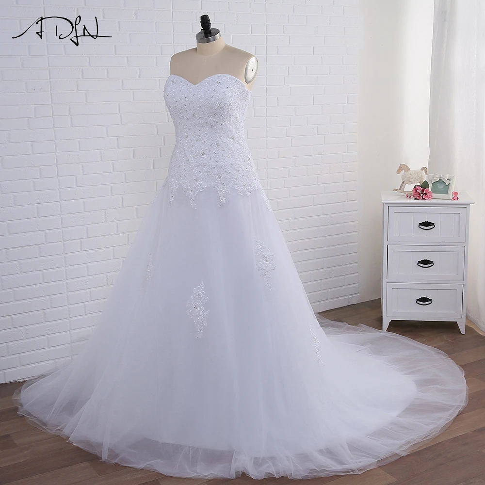 Plus Size Mermaid Wedding Dresses Big Women Sweetheart Sleeveless