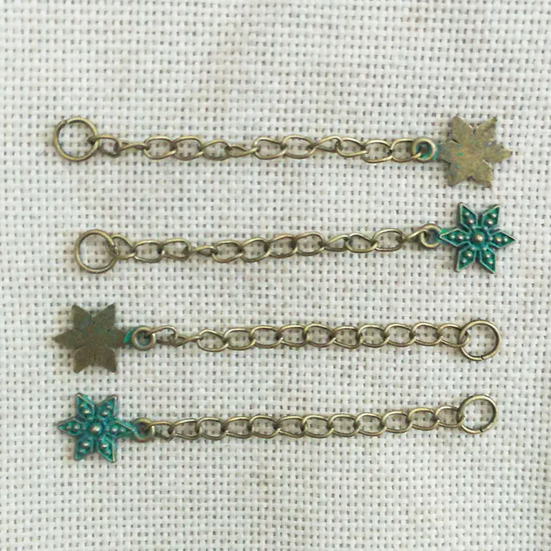 necklace ends chain tags extended extension chains tails Greek charms