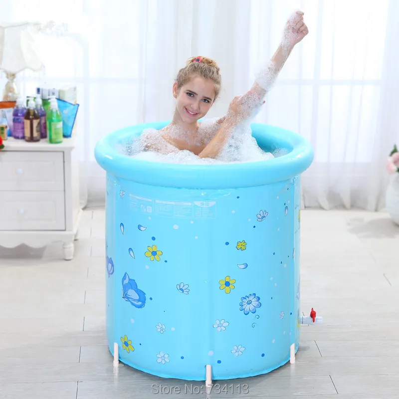 Inflatable Bathtub high quality 80*80 cm Plus Size Bathtubs Adult