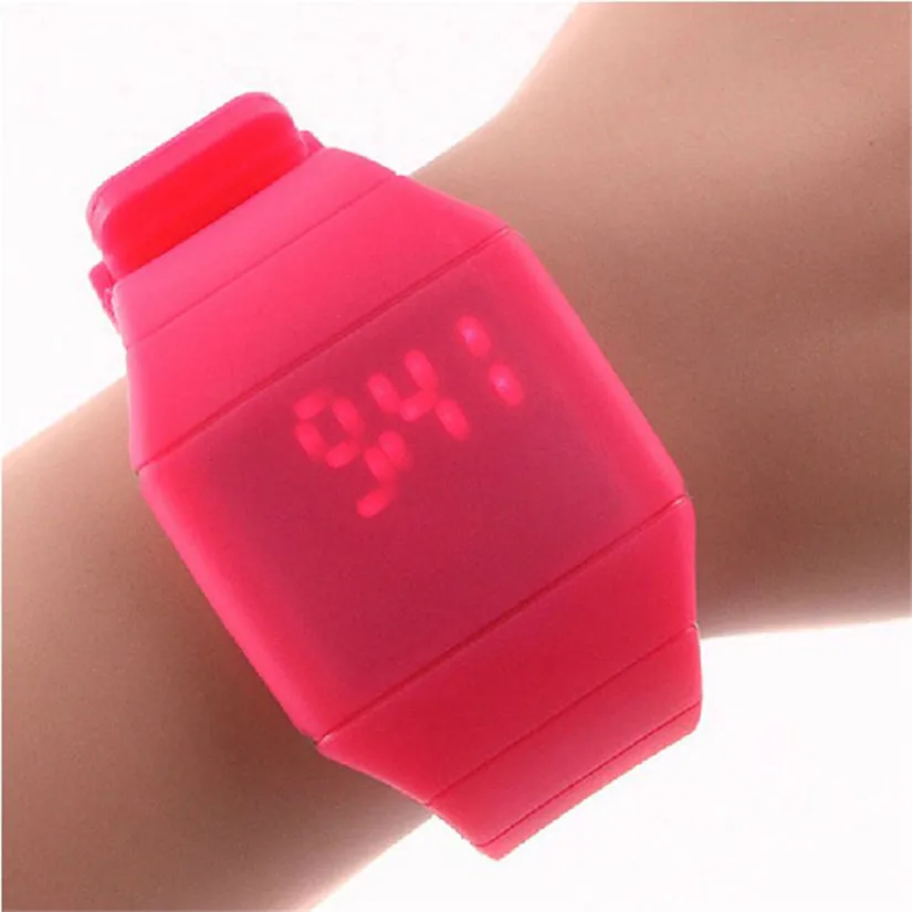 

Perfect Gift Waterproof Mens Womens Digital LED Touch Sports Silicone Bracelet Wrist Watch Levert Dropship Jan-17