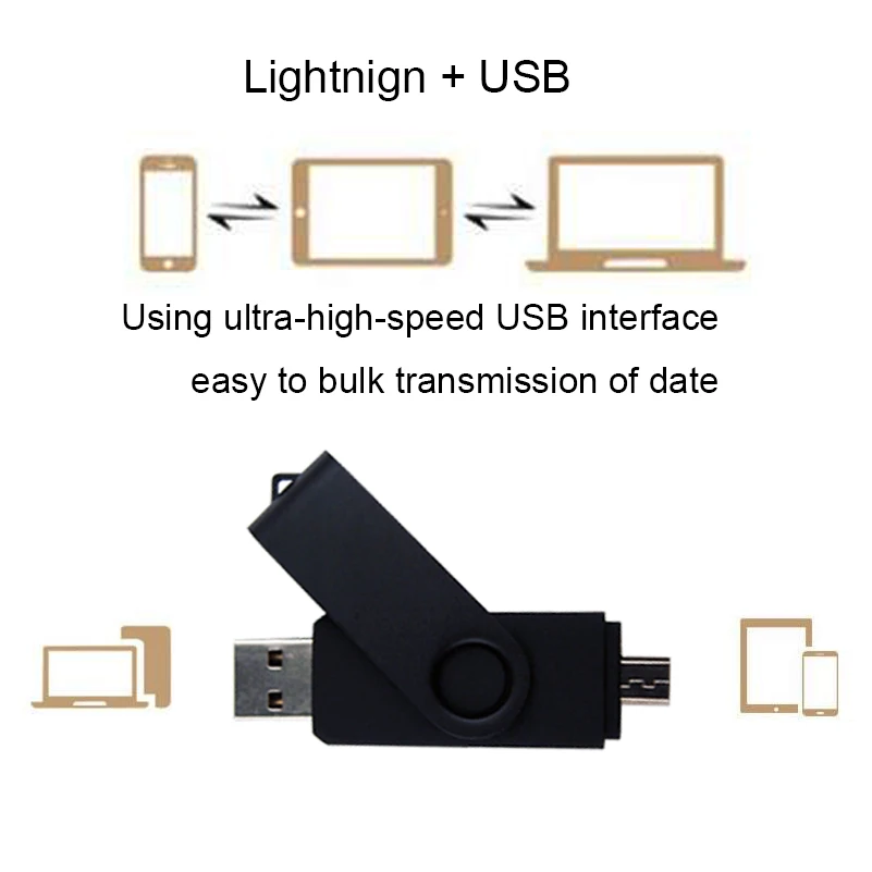 Флеш-накопитель OTG USB на 64 ГБ, 32 ГБ, 16 ГБ, 8 ГБ, USB 2,0, флешки, флешки для смартфонов на Android, диск(более 10 шт, бесплатный логотип на заказ