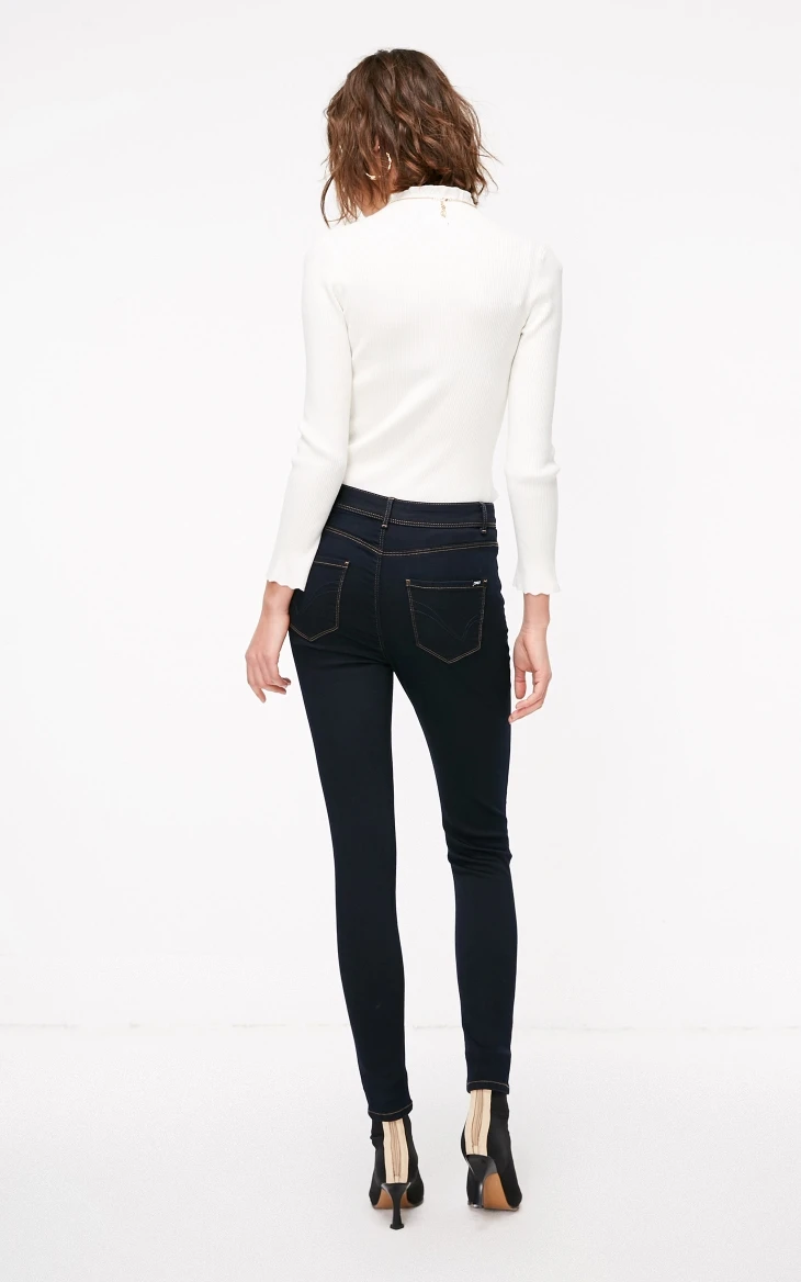 Только весна лето новые женские с высокой талией стрейч обтягивающие джинсы | 119163501