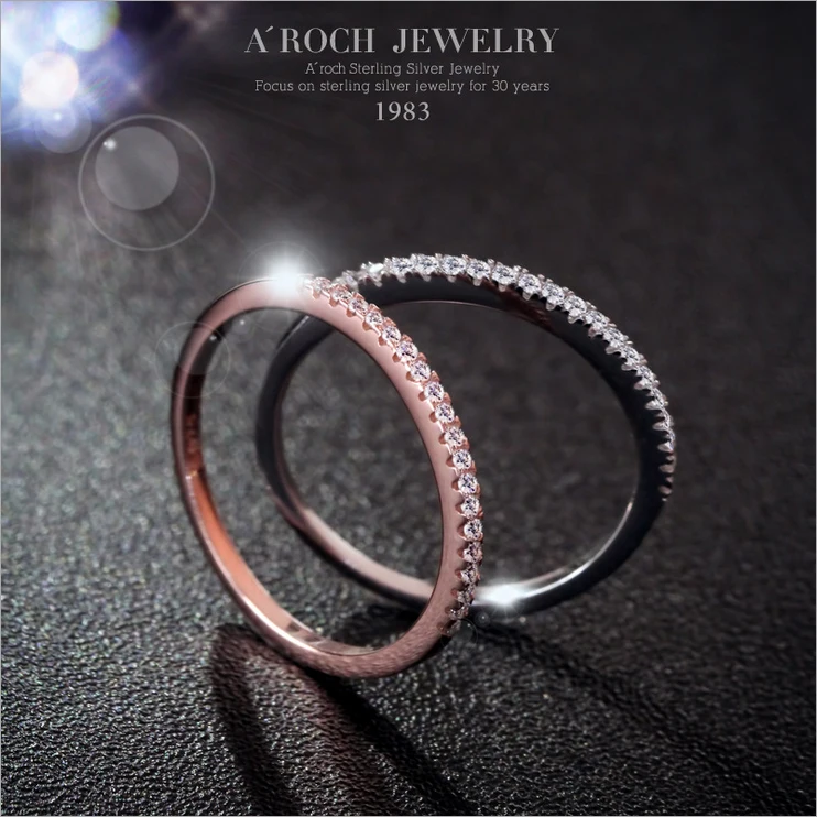 Низкая цена Акция модные женские ювелирные изделия из кристаллов имитация циркона вечерние кольца 925 пробы Серебряное кольцо RJ222