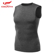 Профессиональный Мужской плотный нижний слой, топ, рубашка из кожи без рукавов, быстросохнущие футболки, спортивная одежда, спортивная футболка для бега, тренировок, фитнеса
