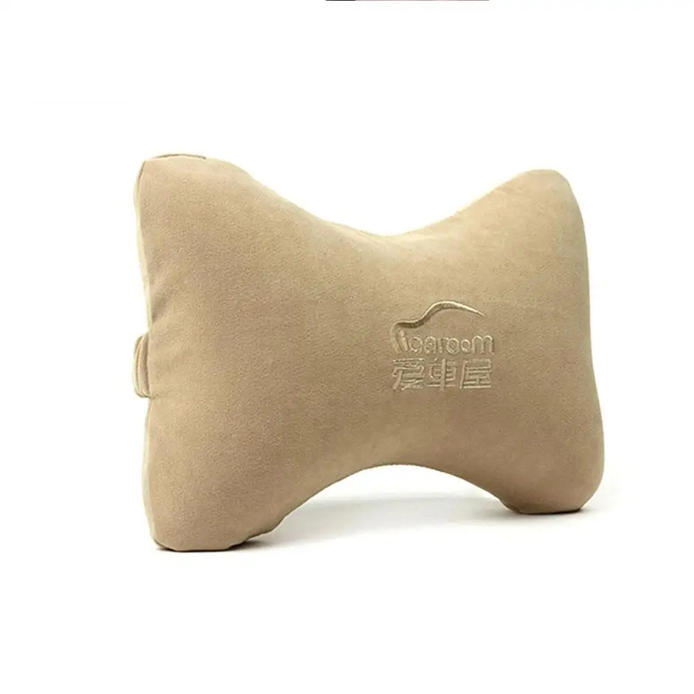 

I-001A Breathable Car Headrest Neck Pillow Comfortable Space Cotton Bone Shape Headrest Pillow Support Neck Auto Safety Pillow